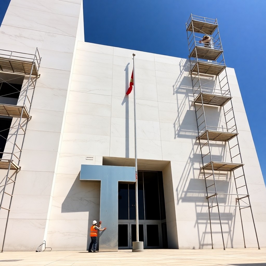 Crews begin removing Trump's name from Kennedy Center facade ahead of court deadline